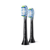 Philips HX9042/88 Sonicare Premium Plak Defans 2'li Yedek Başlık Siyah