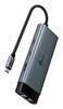 TP-Link UH6120C, 1 HDMI, 1 100W Hızlı Şarj Portu, 1 USB-C, 2 USB-A 3.0 Port ve Type C den Gigabit Ethernet Dönüştürücü