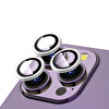 Zore Apple iPhone 12 Pro Max Cl-12 Premium Safir Parmak İzi Bırakmayan Anti-Reflective Kamera Lens Koruyucu Gümüş