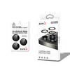 Zore Apple iPhone 16 Pro Cl-12 Premium Safir Parmak İzi Bırakmayan Anti-Reflective Kamera Lens Koruyucu Siyah