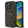 Guess iPhone 15 Pro Max Kılıf Kapak Kahverengi