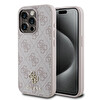 Guess Orjinal Lisanslı Apple iPhone 15 Pro Max Kılıf M-safe Şarj Özellikli Small 4G Classic Kapak Pembe