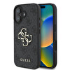 Guess iPhone 16 Kılıf Kapak Siyah