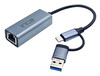 Inca Iutp-01Tx USB 3.0 & Type-C 3.1 Ethernet Rj45 1000Mbps Aluminyum Kasa