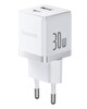 Baseus Palm Hızlı Şarj Cihazı  C+U 30W EU Beyaz