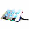 Inca INC-618GMS Empousa 9"-17" RGB Led 6x60 mm 2400RPM 2xUSB Gamıng Notebook Soğutucu