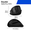 HP 720M Tilt Ergonomik Kablosuz Siyah Mouse