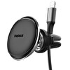 Baseus C40141201113-00 MagSafe Klipsli Havalandırma Versiyon Siyah Araç Telefon Tutucu