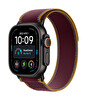 Apple Watch Ultra 4 GPS + Cellular 49mm Siyah Titanyum Kasa ve Burgonya Trail Loop - M/L