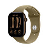 Apple Watch Series 12 GPS 42mm Koyu Bronz Alüminyum Kasa ve Klasik Zeytin Yeşili Spor Kordon - S/M