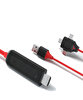 Daytona FC-K11 Combo 3in1 Lightning/Micro/Type-C to HDMI Görüntü Aktarıcı Kablo 1.5m
