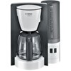 Bosch TKA6A041 Cam Sürahi Damla Emniyetli Filtre Kahve Makinesi Beyaz