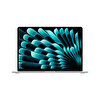 Apple 15” MacBook Air M3 8-Core CPU 10-Core GPU 16GB 512GB SSD Silver Dizüstü Bilgisayar MXD23TU/A 