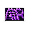 Apple 15” MacBook Air M3 8-Core CPU 10-Core GPU 8GB 256GB SSD Space Grey Dizüstü Bilgisayar 