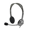 Logitech H110 Mikrofonlu Gri Kulak Üstü Kulaklık