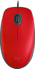Logitech M110 Sessiz Kablolu Kırmızı Mouse