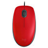 Logitech M110 Silent Kablolu Kırmızı USB Mouse 910-005489
