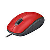 Logitech M110 Silent Kablolu Kırmızı USB Mouse 910-005489