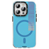 Youngkit C001 iPhone 14 Pro Max Sert Silikon Mavi Kılıf