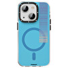Youngkit C001 iPhone 14 Pro Sert Silikon Mavi Kılıf 