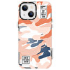 Youngkit Kamuflaj Serisi Cl020 iPhone 13 Sert Silikon Koyu Kırmızı Kılıf 