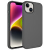 Zore Kivi iPhone 14 Plussert Silikon Kılıf - Gri