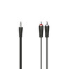 Hama 3.5MM  2RCA Stereo Siyah 5M Kablo