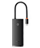 Baseus Lite 6 in 1 Multifonksiyonal Type-C Hub Dock Station Siyah