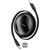 Baseus Free2pull Mini Şarj Kablosu USB-C TO USB-C 60W 1M Küme Siyah