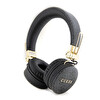 Guess Bt Headphone Sound 4g Pu Leather With Metal Logo - Black GUBH704GEMK