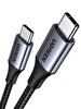 Ugreen USB-C 240W Örgülü 1 m Siyah Hızlı Şarj Kablosu