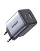 Ugreen Nexode 35W GAN 2 Portlu Hızlı Şarj Cıhazı USB TYPE-C QC PD 1XUSB-C, 1XUSB-A, Uzay Grisi