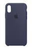 Apple MQT32ZM/A iPhone X Silikon Cep Telefonu Kılıfı - Gece Mavisi