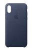Apple MQTC2ZM/A iPhone X Deri Cep Telefonu Kılıfı - Gece Mavisi