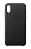 Apple MQTD2ZM/A iPhone X Deri Cep Telefonu Kılıfı - Siyah