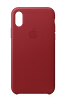 Apple MQTE2ZM/A iPhone X Deri Cep Telefonu Kılıfı - Kırmızı