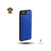 Sunix Shaza İPhone 6/7/8 Sahara %100 Deri El Yapımı Mavi Telefon Kılıfı