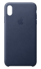 Apple iPhone XS Max Deri Kılıf Gece Mavisi