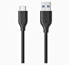 Anker Powerline USB-C To USB 3.0 Type-C Şarj Data Kablous 0.9M Siyah