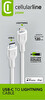 Cellular Line USB-C - Apple Lightning Kablo 120 cm-Beyaz -USBDATAC2LMFI1MW