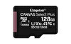 Kingston 128GB Microsdxc Canvas Select Plus 100r A1 C10 Card ve Adapter