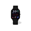 Preo Pwatch S1 Bluetooth Arama Ve Müzik IP67 Takip Silikon Kayışlı Akıllı Saat Siyah