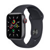 Apple Watch SE GPS +Cellular 40MM Uzay Grisi Alüminyum KasavGece Yarısı Spor Kordon