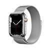 Apple Watch 7 Gps + Cellular 45MM Gümüş Paslanmaz Çelik Kasa Gümüş Milano Loop MKJW3TU/A