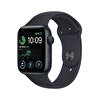 Apple Watch SE GPS 44MM Gece Yarısı Alüminyum Kasa ve Gece Yarısı Spor Kordon