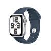 Apple Watch Se Gps 40mm S/M Gümüş Alüminyum Kasa ve Storm Mavi Sport Band 