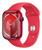 Apple Watch Series 9 GPS 45M Red Alüminyum Kasa ve Red Sport Band - M/L