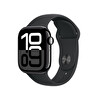 Apple Watch Series 10 GPS 42mm Simsiyah Alüminyum Kasa ve Siyah Spor Kordon - S/M