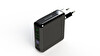 Swiss Charger SCC-30093 Powerbank Özellikli 2x USB Çıkışlı 2.4A Kablosuz Duvar Şarj Aleti
