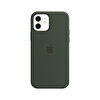 Apple iPhone 12&12 Pro MagSafe Özellikli Kırbıs Yeşili Silikon Kılıf MHL33ZM/A